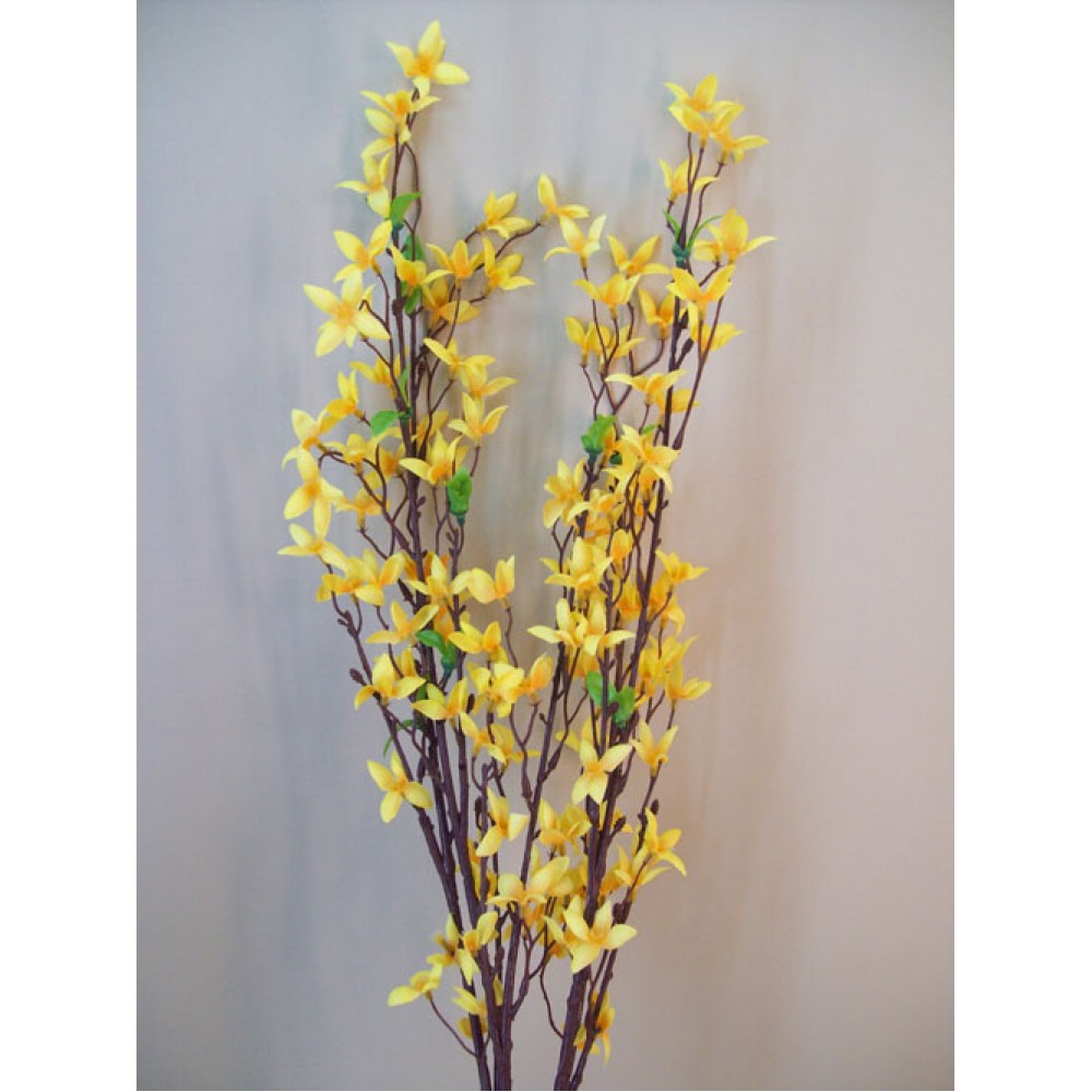 Artificial Forsythia Bush Yellow 76cm Artificial Flowers